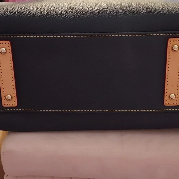 Dooney & Bourke Navy Blue Satchel - Picture 3 of 5